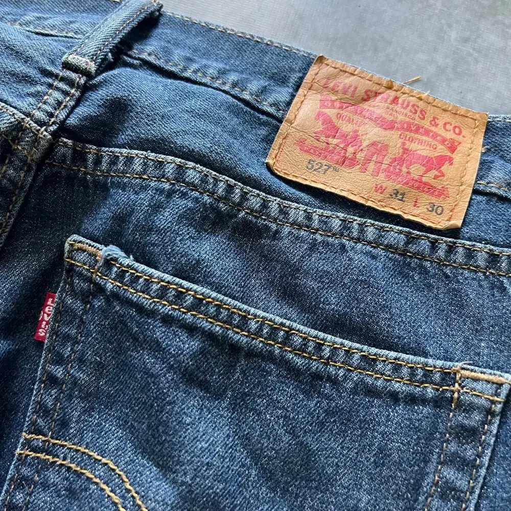 Levi's 527 Bootcut Men's Size 31x30 Jeans Blue Slim Flare Denim
